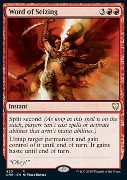 Word of Seizing - Commander Legends: Extras (Rare) [XCMR-420]