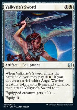 Valkyrie's Sword - Kaldheim (Uncommon) [KHM-36]