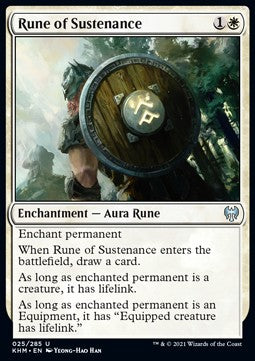 Rune of Sustenance - Kaldheim (Uncommon) [KHM-25]
