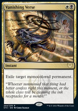 Vanishing Verse - Strixhaven: School of Mages (Rare) [STX-244]