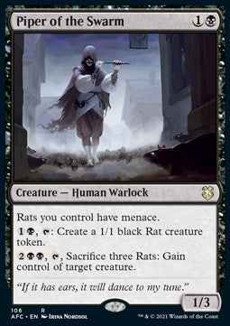 Piper of the Swarm - Commander: Adventures in the Forgotten Realms (Rare) [AFC-106]