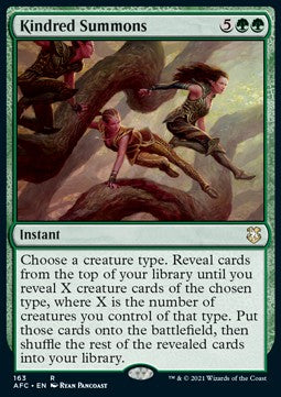 Kindred Summons - Commander: Adventures in the Forgotten Realms (Rare) [AFC-163]