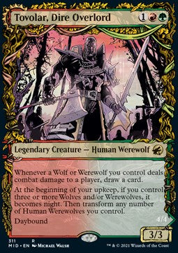 Tovolar, Dire Overlord // Tovolar, the Midnight Scourge - Innistrad: Midnight Hunt: Extras (Rare) [XMID-311]