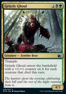 Grizzly Ghoul - Innistrad: Midnight Hunt (Uncommon) [MID-226]