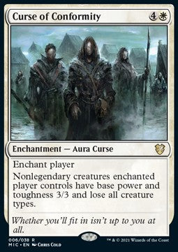 Curse of Conformity (V.1) - Commander: Innistrad: Midnight Hunt (Rare) [MIC-6]