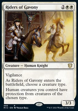 Riders of Gavony - Commander: Innistrad: Midnight Hunt (Rare) [MIC-93]