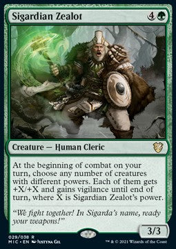 Sigardian Zealot (V.1) - Commander: Innistrad: Midnight Hunt (Rare) [MIC-29]