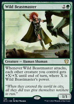 Wild Beastmaster - Commander: Innistrad: Midnight Hunt (Rare) [MIC-146]