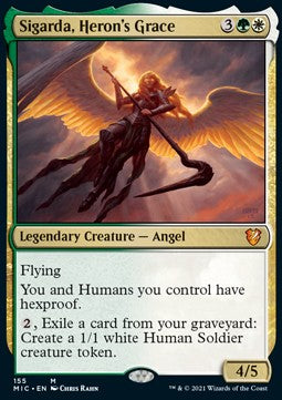 Sigarda, Heron's Grace - Commander: Innistrad: Midnight Hunt (Mythic) [MIC-155]