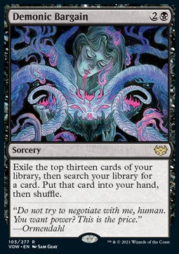 Demonic Bargain - Innistrad: Crimson Vow (Rare) [VOW-103]
