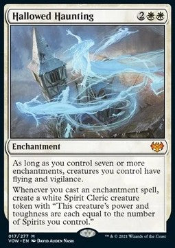 Hallowed Haunting - Innistrad: Crimson Vow (Mythic) [VOW-17]