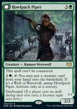 Howlpack Piper // Wildsong Howler - Innistrad: Crimson Vow (Rare) [VOW-205]