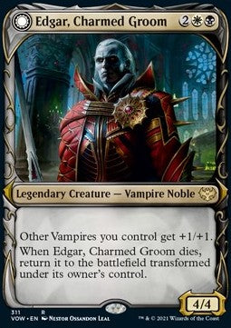 Edgar, Charmed Groom // Edgar Markov's Coffin (V.1) - Innistrad: Crimson Vow: Extras (Rare) [XVOW-311]