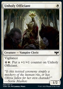Unholy Officiant - Innistrad: Crimson Vow (Common) [VOW-41]