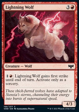 Lightning Wolf - Innistrad: Crimson Vow (Common) [VOW-168]