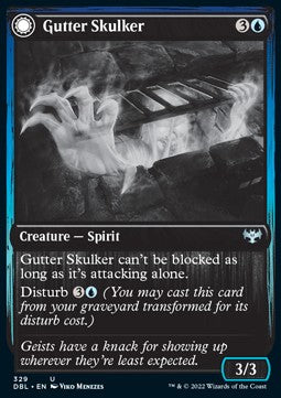 Gutter Skulker // Gutter Shortcut - Innistrad: Double Feature (Uncommon) [DBL-329]