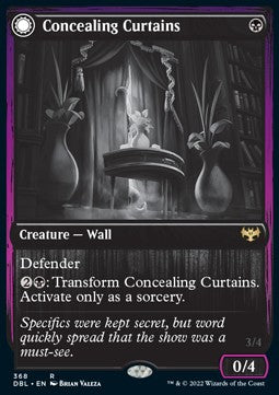 Concealing Curtains // Revealing Eye - Innistrad: Double Feature (Rare) [DBL-368]
