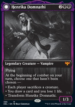 Henrika Domnathi // Henrika, Infernal Seer - Innistrad: Double Feature (Mythic) [DBL-386]