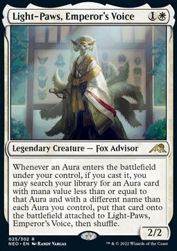 Light-Paws, Emperor's Voice - Kamigawa: Neon Dynasty (Rare) [NEO-25]