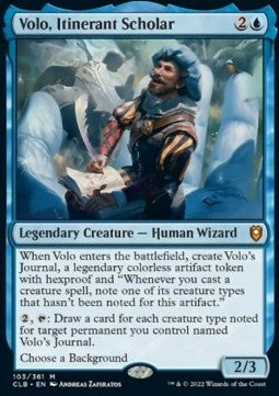 Volo, Itinerant Scholar - Commander Legends: Battle for Baldur's Gate (Mythic) [CLB-103]