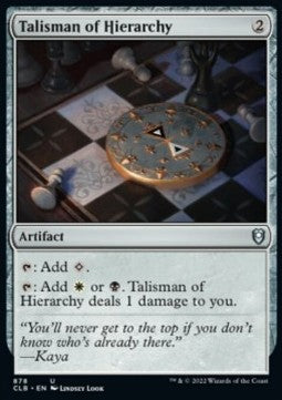 Talisman of Hierarchy - Commander Legends: Battle for Baldur's Gate: Extras (Uncommon) [XCLB-878]