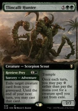 Tlincalli Hunter // Retrieve Prey (V.2) - Commander Legends: Battle for Baldur's Gate: Extras (Rare) [XCLB-638]