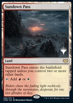 Sundown Pass (V.2) - Innistrad: Crimson Vow: Promos (Rare) [PVOW-266]