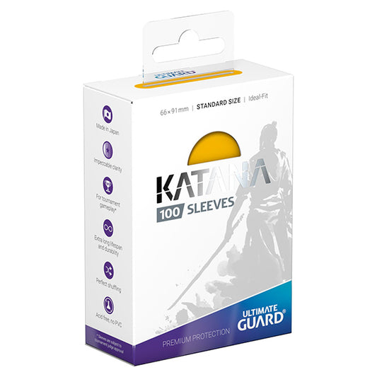 Ultimate Guard - Katana Sleeves - Standard Size - Yellow 100 Pack
