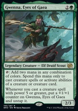 Gwenna, Eyes of Gaea - The Brothers' War (Rare) [BRO-185]