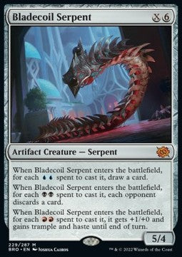 Bladecoil Serpent - The Brothers' War (Mythic) [BRO-229]
