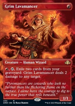Grim Lavamancer (V.2) - Dominaria Remastered: Extras (Rare) [XDMR-434]