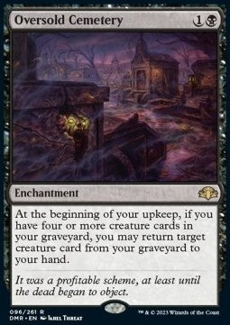 Oversold Cemetery - Dominaria Remastered (Rare) [DMR-96]