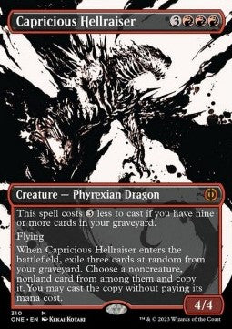 Capricious Hellraiser (V.1) - Phyrexia: All Will Be One: Extras (Mythic) [XONE-310]