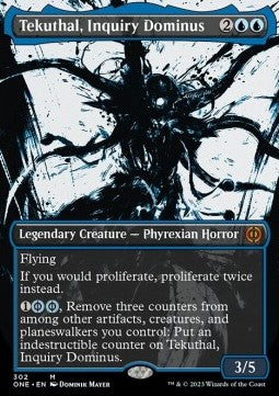 Tekuthal, Inquiry Dominus (V.1) - Phyrexia: All Will Be One: Extras (Mythic) [XONE-302]
