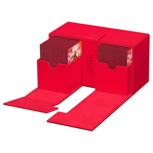 Ultimate Guard - Twin Flip n Tray 200+ XenoSkin - Monocolor Red
