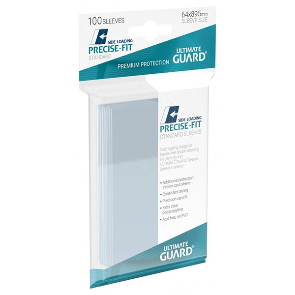 Ultimate Guard - Precise-Fit Sleeves Side-Loading Standard Size Transparent 100pk