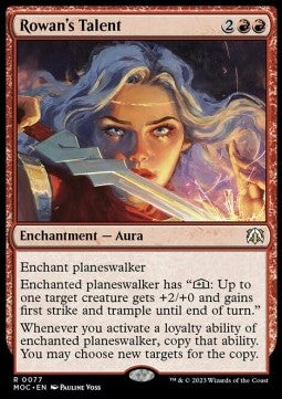 Rowan's Talent - Commander: March of the Machine (Rare) [MOC-77]