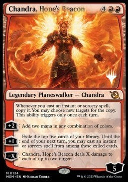 Chandra, Hope's Beacon (V.2) - March of the Machine: Promos (Mythic) [PMOM-134]