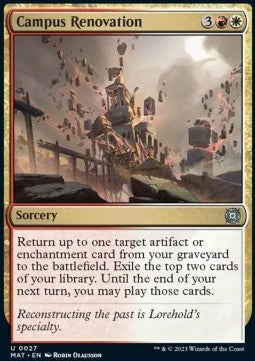Campus Renovation - March of the Machine: The Aftermath (Uncommon) [MAT-27]