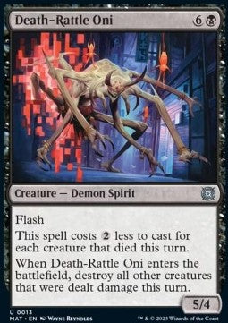 Death-Rattle Oni - March of the Machine: The Aftermath (Uncommon) [MAT-13]