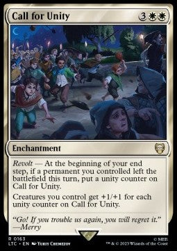 Call for Unity - Commander: The Lord of the Rings: Tales of Middle-earth (Rare) [LTC-163]