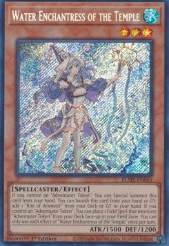 Water Enchantress of the Temple (V.1 - Secret Rare) - Battles of Legend: Monstrous Revenge (Secret Rare) [BLMR-065]
