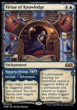 Virtue of Knowledge // Vantress Visions - Wilds of Eldraine: Extras (Mythic) [XWOE-279]