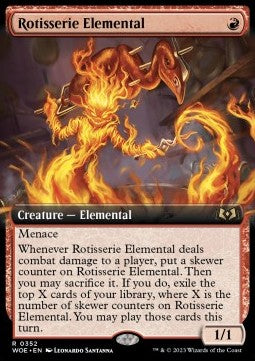 Rotisserie Elemental - Wilds of Eldraine: Extras (Rare) [XWOE-352]