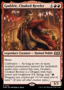 Goddric, Cloaked Reveler - Wilds of Eldraine (Rare) [WOE-132]