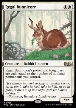 Regal Bunnicorn - Wilds of Eldraine (Rare) [WOE-25]