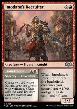 Imodane's Recruiter // Train Troops - Wilds of Eldraine (Uncommon) [WOE-229]