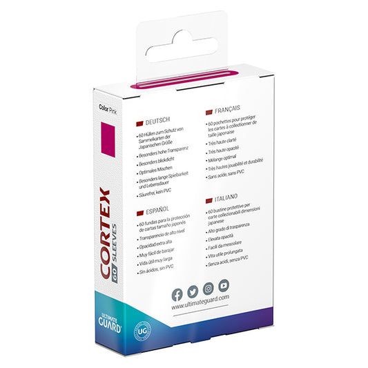 Ultimate Guard - Cortex Sleeves Japanese Size - Pink 60pk