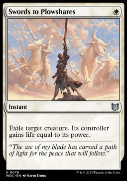 Swords to Plowshares - Commander: Wilds of Eldraine (Uncommon) [WOC-78]