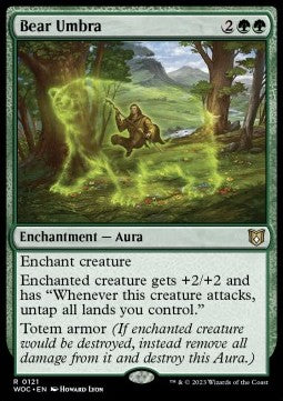 Bear Umbra - Commander: Wilds of Eldraine (Rare) [WOC-121]